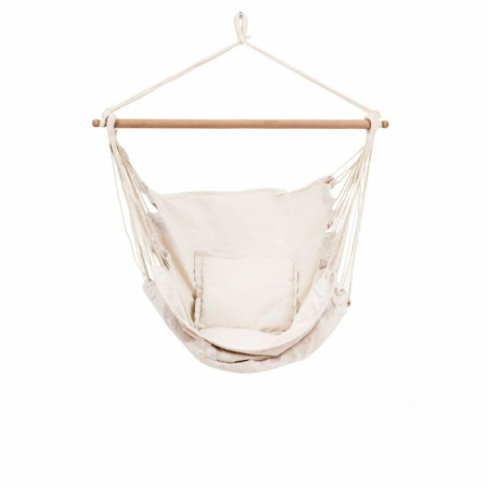 Jucarii de exterior - Scaun brazilian, tip hamac, cu 2 perne ModernHome GW-917 - Alb