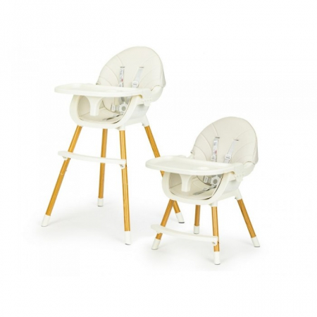 Scaune de masa bebe - Scaun de masa 2 in 1 Ecotoys HA-004 - Bej