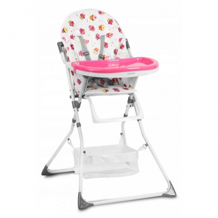 Scaune de masa bebe - Scaun de masa Ricokids Eldo - Alb - Roz