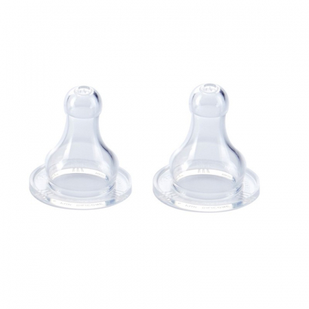 Pentru Bebe - Set 2 tetine silicon 4 luni+