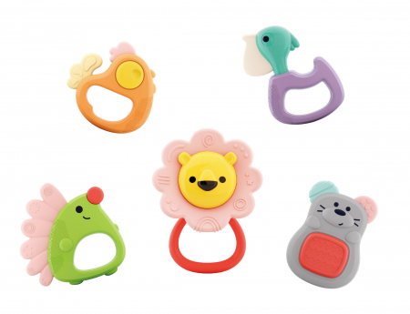 Set 5 Jucarii Pentru Dentitie in Cutie Forest Baby [1]