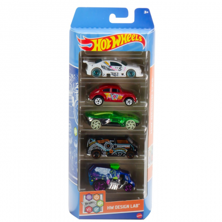 Masinute - Set 5 Masini Hot Wheels Design Lab
