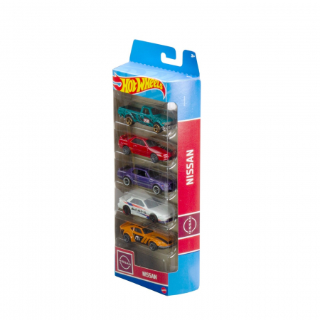Masinute - Set 5 Masini Hot Wheels Nissan 