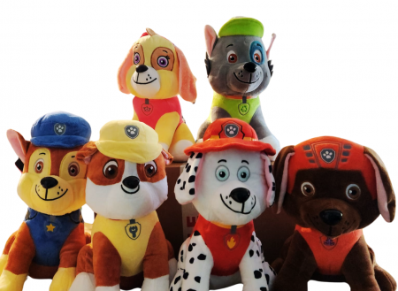 Jucarii baieti - Set 6 personaje din Plus Patrula Catelusilor - Echipa completa de nazdravani