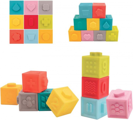 Set 9 cuburi- Primul joc de construit al bebelusului, LUDI [2]
