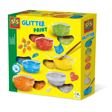 Jucarii copii si bebe - Set acuarele pasta glitter (guasa)