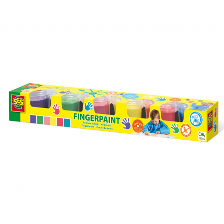 Copii 3 ani+ - Set acuarele de copii pentru pictat cu degetele 6 x 120 ml