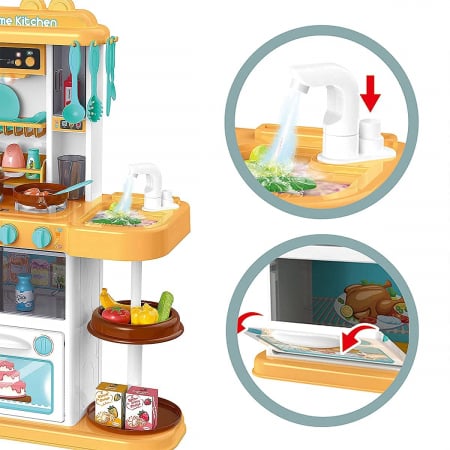 Set Bucatarie Interactiva, Joc de Rol cu Melodii si Lumini, 43 Piese, 72 cm Inaltime [4]