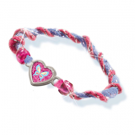 Set creativ pentru copii - Bratari cu margele, sclipici si accesorii decorative [2]