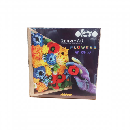 Set creatie Wood & Craft - Flowers, 21*21cm - Freedom [1]