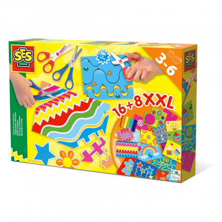 Copii 3 ani+ - Set creativ copii - Invat sa folosesc foarfeca XXL