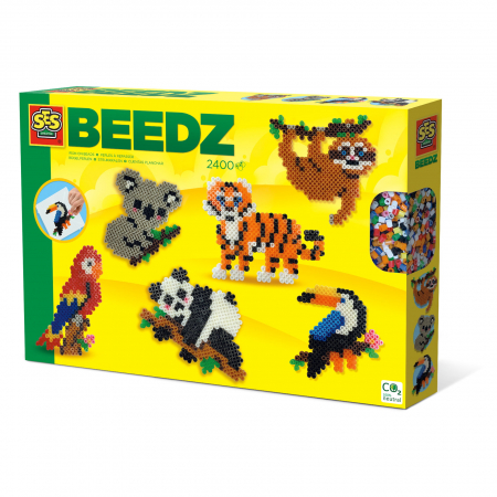Jucarii copii si bebe - Set creativ copii - Margele de calcat cu Animale din Jungla Beedz