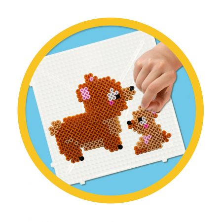 Set creativ copii - Margele de calcat cu Animale Zoo Beedz [2]