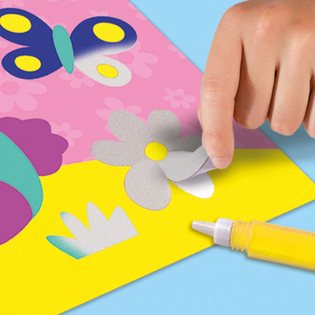 Set creativ de jucarie - Arta cu nisip colorat - Animale din padure [2]