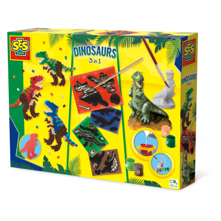 Jucarii copii si bebe - Set creativ - Dinozauri 3 in 1