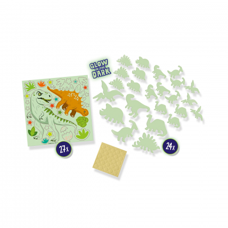 Set autocolante fosforescente cu dinozauri pentru copii [2]
