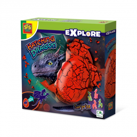 Pictura, modelaj si accesorii - Set creativ - Eclozeaza un Dragon surpriza