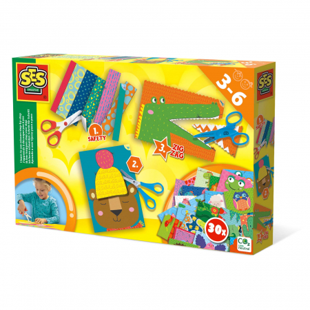 Copii 3 ani+ - Set creativ - Invat sa folosesc foarfeca pas cu pas