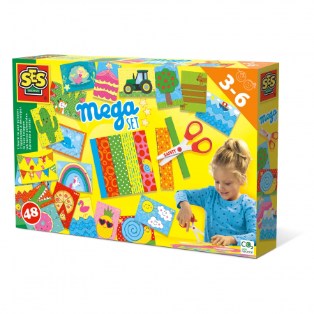 Copii 3 ani+ - Set creativ - Invat sa folosesc foarfeca set mare