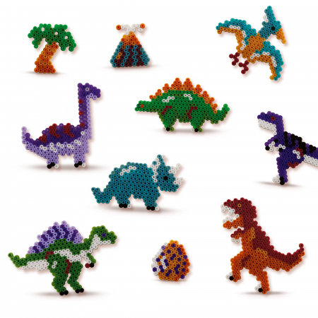 Set creativ - Margele de calcat cu Lumea dinozaurilor pentru copii [2]