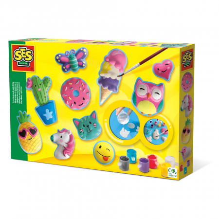 Jucarii copii si bebe - Set pentru copii de mulaj si pictura cu figurine colorate