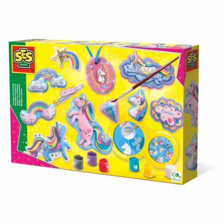 Jucarii copii si bebe - Set creativ mulaj si pictura - Unicorni