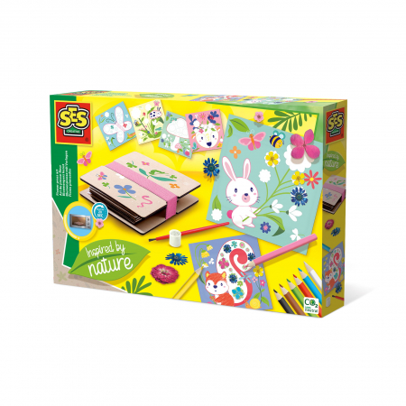 Copii 3 ani+ - Set de lucru manual cu presa de flori pentru copii