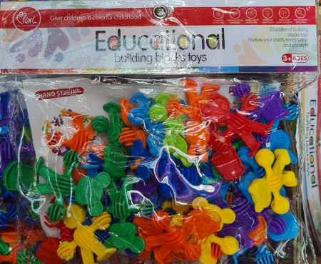 Copii 3 ani+ - Set de construcție cu 34 de piese pentru copii - animalute vesele, Magia jocului creativ