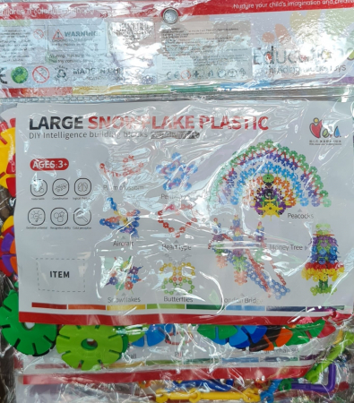 Set de construcție cu 78  de piese pentru copii - Forme fulgi mari, Magie și creativitate pentru joacă educativă [1]
