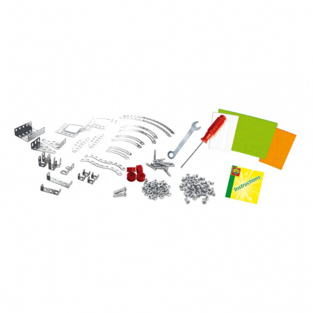 Set de constructie copii - Dinozauri din metal T-rex si Stegosaurus [4]