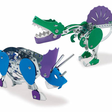 Set de jucarie pentru copii de construit dinozauri din metal [1]