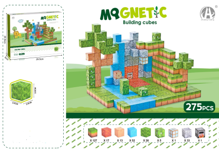 Copii 3 ani+ - Set de Constructie STEM, Tip Minecraft, 275 piese