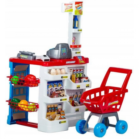 Jucarii copii si bebe - Set de joaca stand supermarket ECOTOYS HC206441 