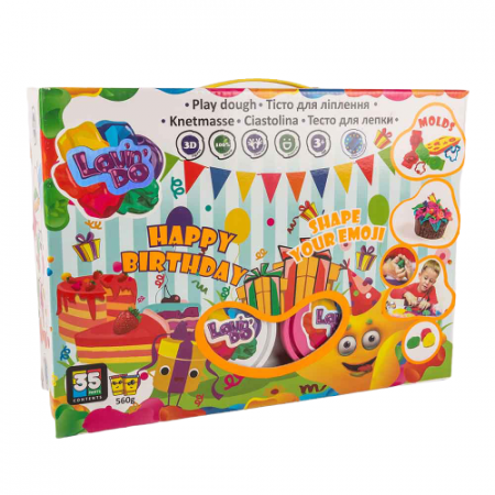 Pictura, modelaj si accesorii - Set de modelat plastilina, Lovin'Do - HAPPY BIRTHDAY