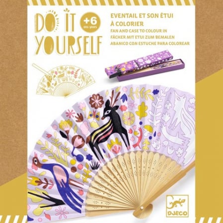 Copii 5 ani+ - Joc creativ DIY Evantai Frumusetea padurii, Djeco