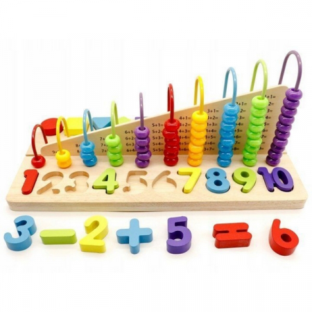 Jucarii copii si bebe - Set educational din lemn ECOTOYS MB059