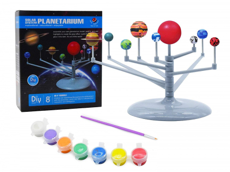 Jocuri si jucarii educative pentru bebe - Set Jucarie Interactiva si Educativa, Sistemul Solar, DIY