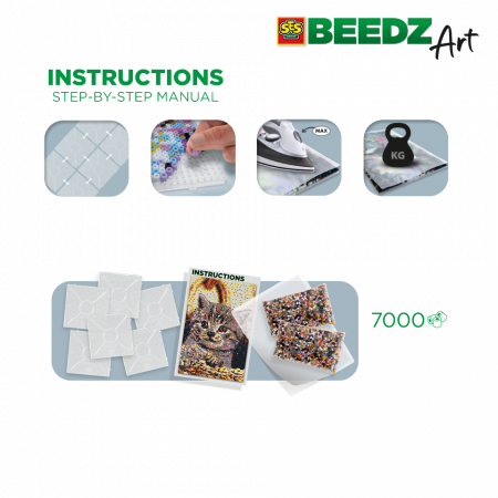 Set margele de calcat Beedz Art - Pisica [2]