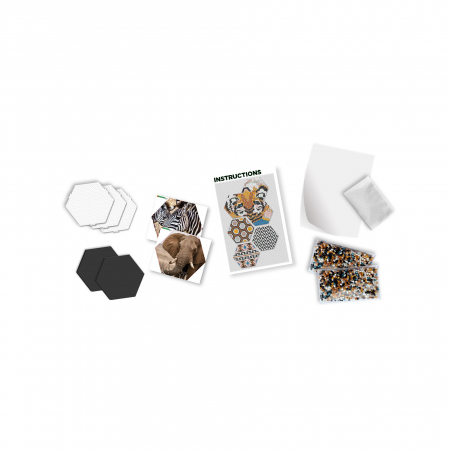 Set margele de calcat Beedz Art - Safari cu placi hexagonale [1]