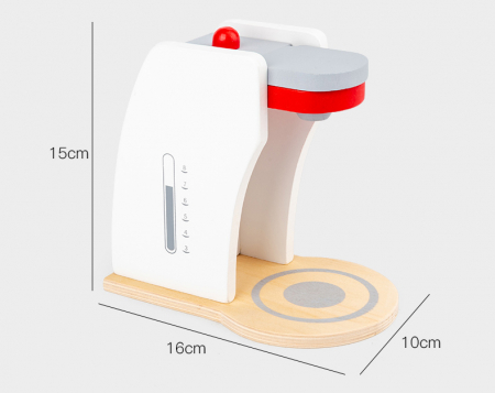 Set Montessori din Lemn, Espressor de Cafea cu Accesorii [8]