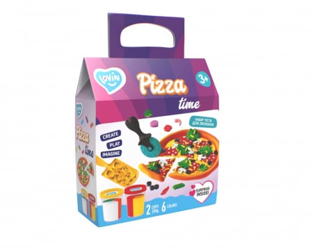 Pictura, modelaj si accesorii - Set plastilina 100% ECO, Lovin'Do, Pizza Time