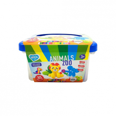 Jucarii copii si bebe - Set plastilina, Lovin'Do - Zoo Animals