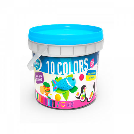 Copii 3 ani+ - Set plastilina si accesorii pentru modelaj Lovin - 10 culori pentru baietei