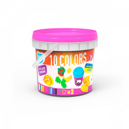 Copii 3 ani+ - Set plastilina si accesorii pentru modelaj Lovin - 10 culori pentru fetite