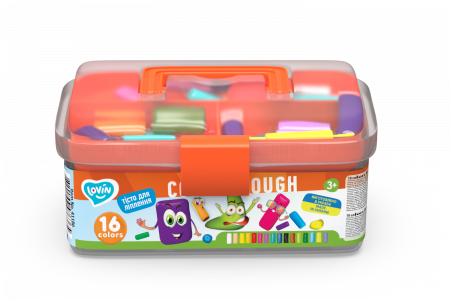 Pictura, modelaj si accesorii - Set plastilina si accesorii pentru modelaj Lovin - 16 culori