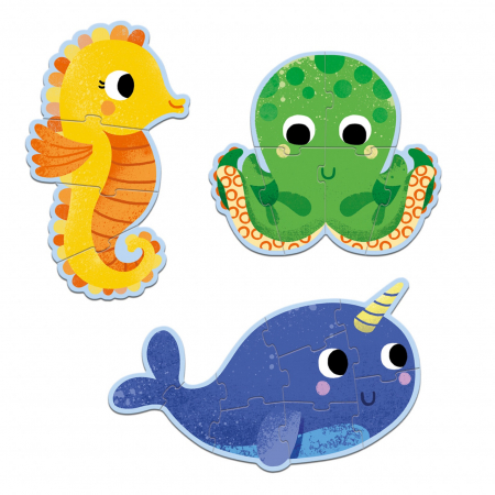 Set puzzle-uri evolutive In ocean, Djeco [3]