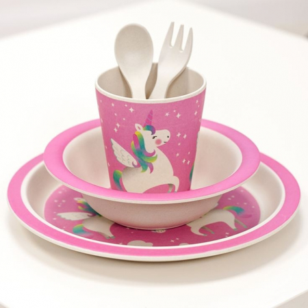 Set tacamuri din bambus Unicorn [3]