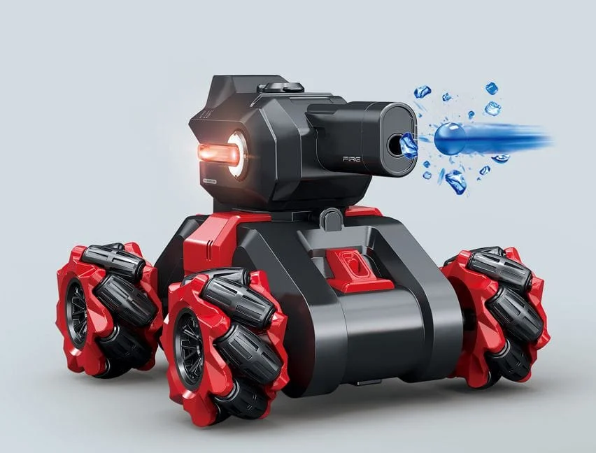 Tanc Robot cu Telecomanda, Tun cu Apa, Lumini si Sunete, Albastru [2]