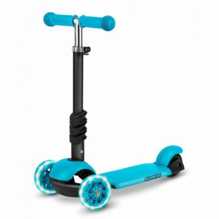 Trotinete - Trotineta 3 in 1 cu roti cu LED Ricokids Buggy 765302 - Albastru