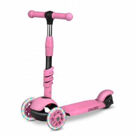 Trotinete - Trotineta 3 in 1 cu roti cu LED Ricokids Todi 765400 - Roz